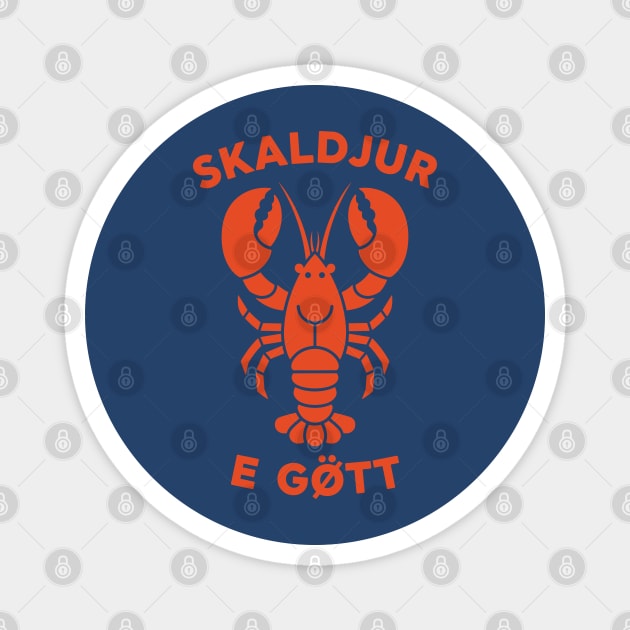 Lobster Love - Skaldjur E Gott Magnet by enrynz